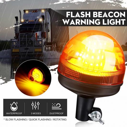 12V 24V 40 LED ルーフ ワーニング ライト ランプ 回転 ストロボ ビーコン ライト シグナル トラック トラクター トレーラー ATV 3 モード アンバー 1 ピース AL-HH-2019 Car parts