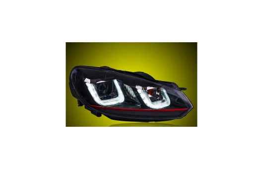 ヘッドライト 適用: VW フォルクスワーゲン/VOLKSWAGEN ゴルフ 6 2010-2012 LED ヘッドランプ デイタイムランニングライト DRL 4300K～8000K 35W・55W AL-HH-0258 Car parts