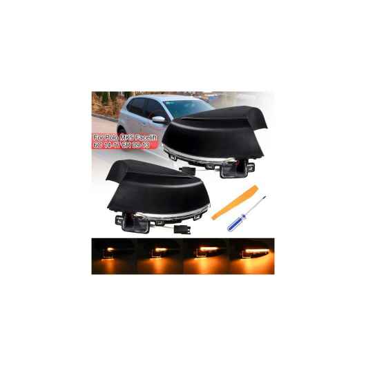 2ピース ダイナミック ターンシグナル LED サイド バックミラー ミラー インジケーター ウインカー リピーター ライト 適用: VW ポロ MK5 フェイスリフト 6C 6R 2009-2017 AL-HH-1882 Car parts｜オートパーツエージェンシー2号店