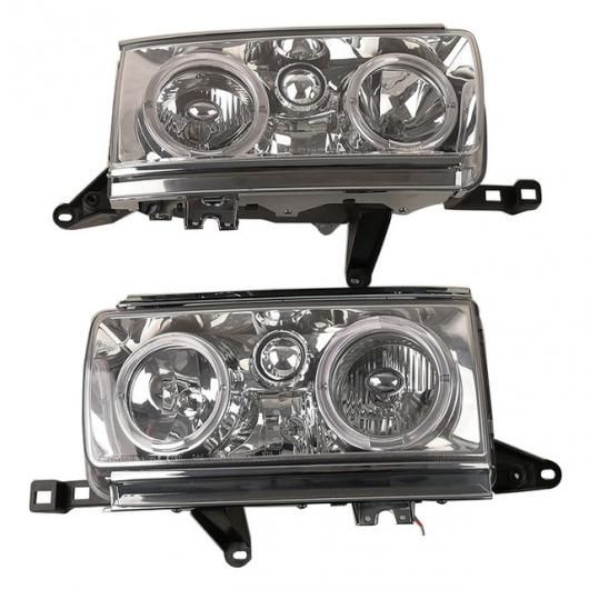 ヘッドランプ LED レンズ 適用: トヨタ ランドクルーザー LC80 FJ80 HDJ80 1ペア ヘッドライト 1991 1992 1993 1994 1995 1996 1997 TY818-B00HW SR-AA-1854 Car light