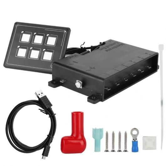 12-24V 6P LED タッチ コントロール パネル スイッチ エレクトロニック アクセサリー パーツ ブラック SR-BB-8937 Car parts|オートパーツエージェンシー2号店