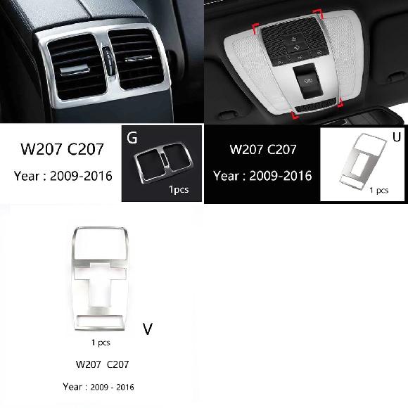 センター コンソール エアコン CD コントロール パネル カバー トリム 適用: メルセデス ベンツ E クラス クーペ W207 C207 アクセサリー タイプG～タイプV SR-CC-4390 Interior parts for cars