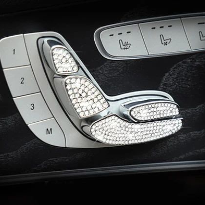 ステッカー 適用: メルセデス ベンツ E クラス W213 E200 E300 インテリア ステッカー 装飾 シート アジャスター 8ピース SR-CC-4584 Interior parts for cars