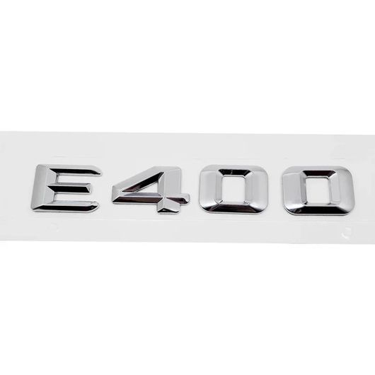 リア トランク 英数字 ステッカー テール ボックス エンブレム バッジ 適用: メルセデス ベンツ E クラス E300 E320 E350 E400 E420 E430 E500 E550 E400 シルバー プラスチック SR-CC-4588 Exterior parts for cars