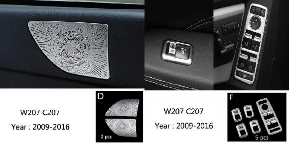インテリア ドア ウインドウ ガラス スイッチ ボタン フレーム カバー ステッカー トリム 適用: メルセデス ベンツ E クラス クーペ W207 C207 A207 タイプD・タイプF SR-CC-4520 Interior parts for cars｜オートパーツエージェンシー2号店