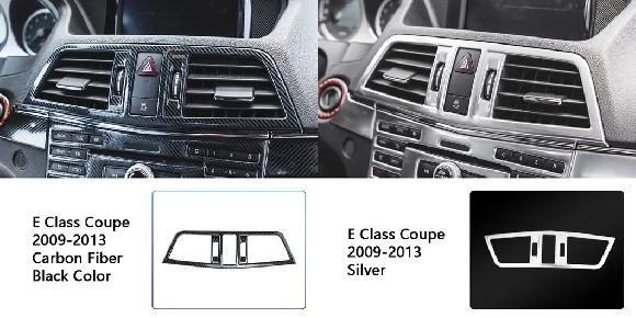 センター コンソール エア コンディション フレーム 装飾 ステッカー 適用: メルセデス ベンツ E クラス クーペ W207 C207 2009-13 カーボン調 ブラック・シルバー SR-CC-4633 Interior parts for cars 9,500円