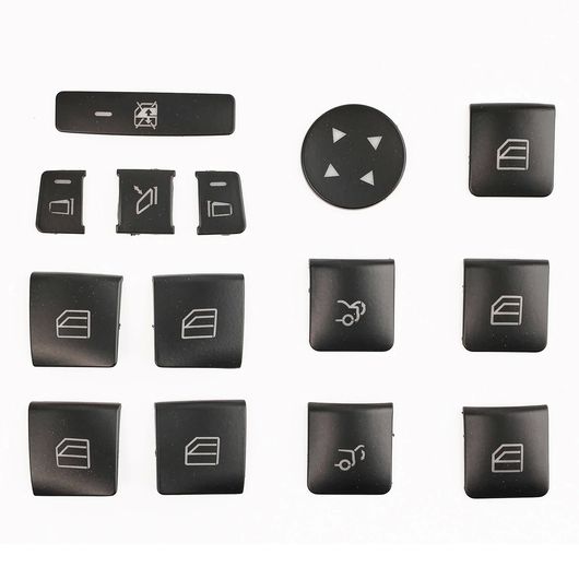 適用: メルセデス ベンツ CLA 180 200 GLA 180 200 2013 2014 2015 2016 2017 2018 2019 14X パーツ ウインドウ スイッチ ボタン リペア ステッカー SR-CC-4862 Interior parts for cars