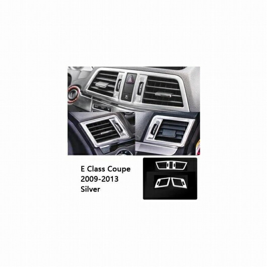 センター コンソール エア コンディション フレーム 装飾 ステッカー 適用: メルセデス ベンツ E クラス クーペ W207 C207 2009-13 サイド シルバー SR-CC-4633 Interior parts for cars