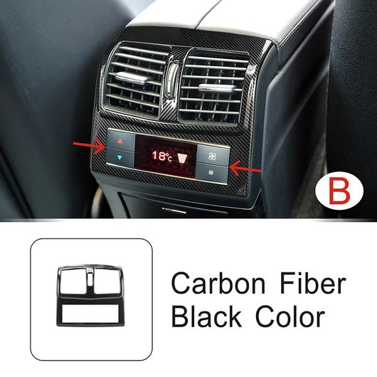 適用: メルセデス ベンツ E クラス W212 2012-2015 リア エア コンディション アウトレット 吹き出し口 フレーム カバー カーボン テクスチャ トリム インテリア B カーボン調 ブラック SR-CC-4662 Interior parts for cars|オートパーツエージェンシー2号店