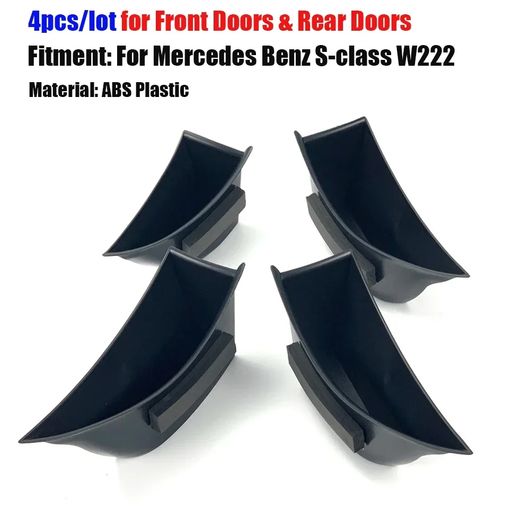 適用: メルセデス ベンツ S クラス W222 S320 S350 S400 S500 2014-20 左ハンドル用 ドア ハンドル ストレージ ボックス 電話 ホルダー トレイ ポケット 4ピース フロント リア SR-CC-4753 Interior parts for cars|オートパーツエージェンシー2号店