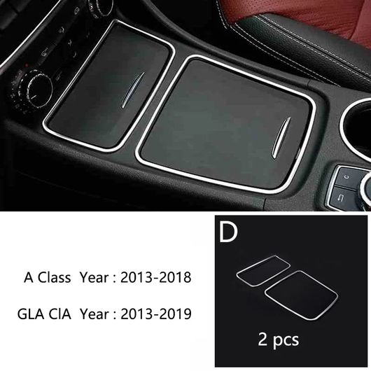 適用: メルセデス ベンツ A クラス CLA GLA W176 C117 W117 X156 コンソール 灰皿 ギア シフト ボックス カップホルダー カバー トリム ストリップ フレーム タイプD SR-CC-4761 Interior parts for cars