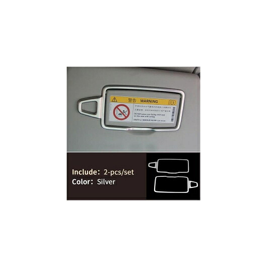 シルバー インテリア トリム 適用: メルセデス GLE W166 350 450 500E GLS X166 450 500 550 GL X166 ML W166 インテリア 装飾 アクセサリー ミラー トリム SR-CC-4793 Interior parts for cars