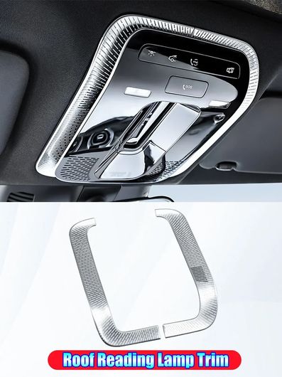 適用: メルセデス ベンツ C GLC EQE クラス AMG W206 X254 W254 V295 2022-2024 ステンレス スチール ルーフ リード ランプ トリム カバー シルバー SR-CC-4819 Interior parts for cars 8,154円