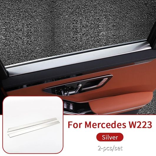インテリア トリム 適用: メルセデス W223 Sシリーズ クラス 2021-2024 コントロール センター カバー カップ トリム S400 S450 S550 AMG 用品 アクセサリー リア SR-CC-4841 Interior parts for cars