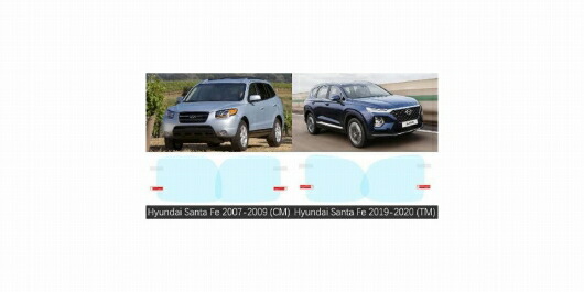 適用: ヒュンダイ/現代/HYUNDAI サンタフェ CM DM TM IX45 2007-2019 フル カバー バックミラー ミラー 防曇 フィルム サンタフェ 2007-2009・サンタフェ 2019-2020 SR-CC-5146