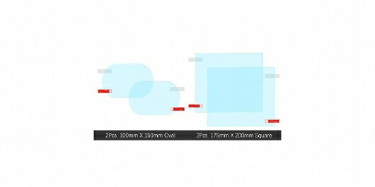 適用: シボレー/CHEVROLET クルーズ 2008-2019 フル カバー バックミラー ミラー 防雨 防曇 フィルム アクセサリー 2010 2012 オーバル 100MM X 150MM・スクエア 175MM X 200MM SR-CC-5199