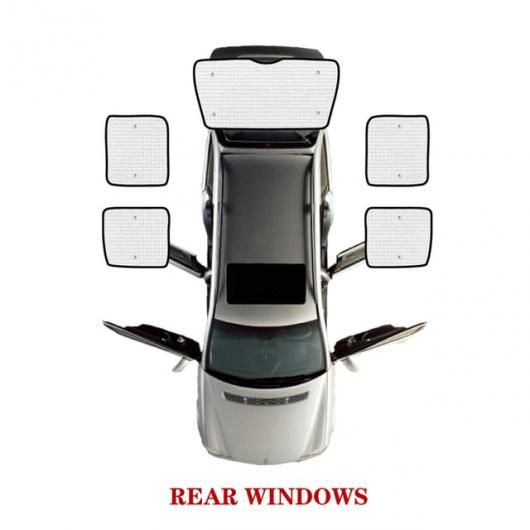 適用: フォルクスワーゲン/VOLKSWAGEN キャディ 2K 2004-2019 サン ウインドウ バイザー ウインドシールド カバー サンシェード UV 保護 リア ウィンドウ 5ピース SR-CC-5481 Exterior parts for cars