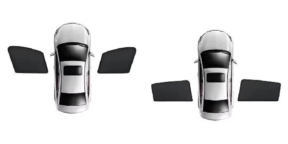 適用: 奇瑞汽車 タンスオ 06 風雲 T6 ジェクー J7 2023-2025 メッシュ サンシェード 紫外線対策 カバー サンシェード プライバシー 保護 2ピース フロント・2ピース リア SR-CC-5858 sunshade