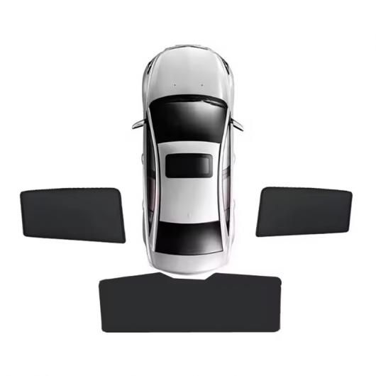 適用: BYD シーライオン 7 07 EV 2024-2026 耐UV 磁石 サンシェード プライバシー 保護 カバー ブロック 3ピース リア SR-CC-5882 sunshade