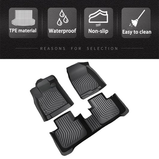 適用: フォルクスワーゲン/VOLKSWAGEN ゴルフ 7.5 2015-2020 2019 TPE フロアマット 防汚 防水 フット カバー カーペット パッド TPE 左ハンドル用 SR-CC-5924 Interior parts for cars