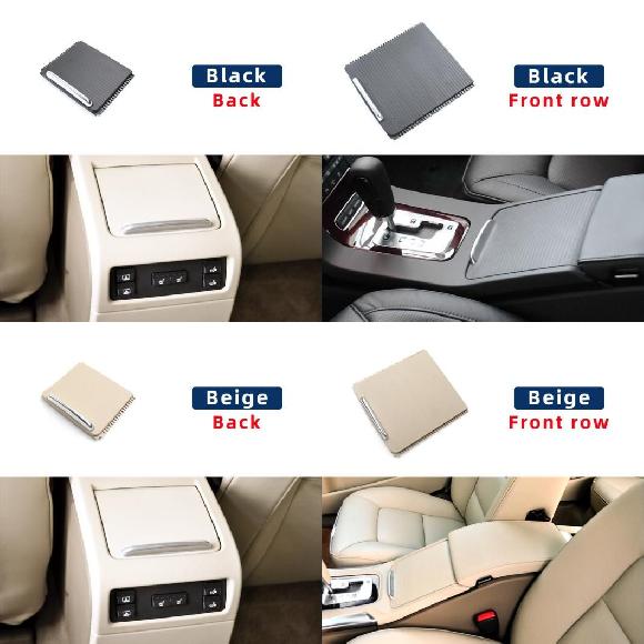 ブラック ベージュ 39870905 センター コンソール スライディング カバー パーツ アクセサリー 適用: ボルボ/VOLVO S80 S80L V70 XC70 後ろ側 ブラック～前側 ベージュ SR-CC-7519 Interior parts for cars