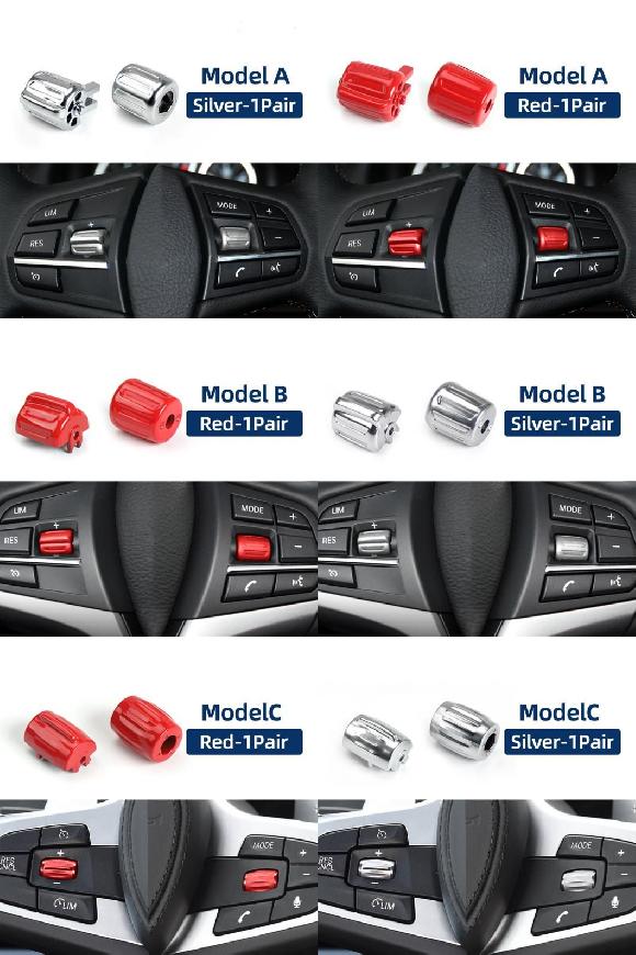 適用: BMW F30 F10 F11 F12 F13 F01 F02 Mスポーツ X1 X2 X3 X4 X5M X6M F15 F16 F25 スポーツ ステアリング ホイール ボタン M A シルバー 1ペア~M C シルバー 1ペア SR-CC-7735 Interior parts for cars|オートパーツエージェンシー2号店