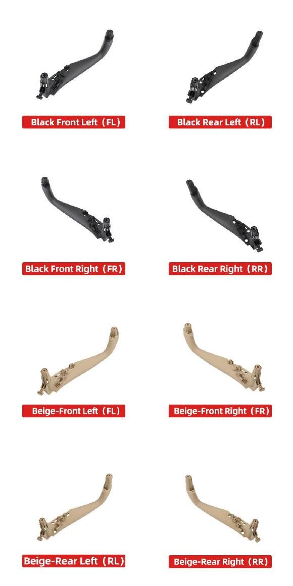 51417438523 51417438524 適用: BMW 5シリーズ G30 G31 G38 2017-2023 インテリア 左 右 ドア ハンドル インサイド パネル トリム ブラック フロント 左～ベージュ リア 右 SR-CC-8893 Interior parts for cars｜オートパーツエージェンシー2号店