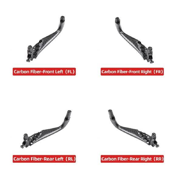 51417438523 51417438524 適用: BMW 5シリーズ G30 G31 G38 2017-2023 インテリア 左 右 ドア ハンドル インサイド パネル トリム カーボン フロント 左～カーボン リア 右 SR-CC-8894 Interior parts for cars