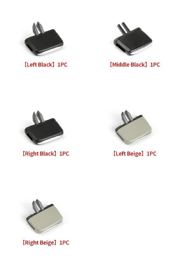 リペア バッグ ウィンド ディレクション アジャスター プレクトラム ボタン 適用: トヨタ プレヴィア エアコン 吹き出し口 トグル ピース ブラック 左～ベージュ 右 SR-CC-8938 Interior parts for cars