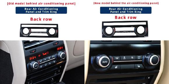 61319290751 適用: BMW 5 6 7 X5 X6シリーズ F01 F02 F04 F06 F10 F11 F18 F15 F16 リア エアコン パネル 装飾 リング オールドモデル パネル・ニューモデル パネル SR-CC-9092 Interior parts for cars