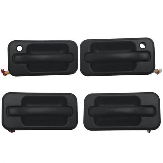 4ピース フロント & リア ドア ハンドル エクステリア プル 適用: ハマー/HUMMER H2 03-09 15104790 15104791 15104794 15104795 15104796 15104797 ブラック SR-DD-0161 Exterior parts for cars
