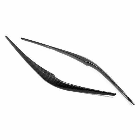 適用: マツダ CX-5 CX5 2017-2019 2020 2021 カーボンファイバー ヘッドライト アイブロー カバー トリム リア ランプ アイリッド エクステリア アクセサリー カーボンファイバー フロント SR-AA-3266 Car light