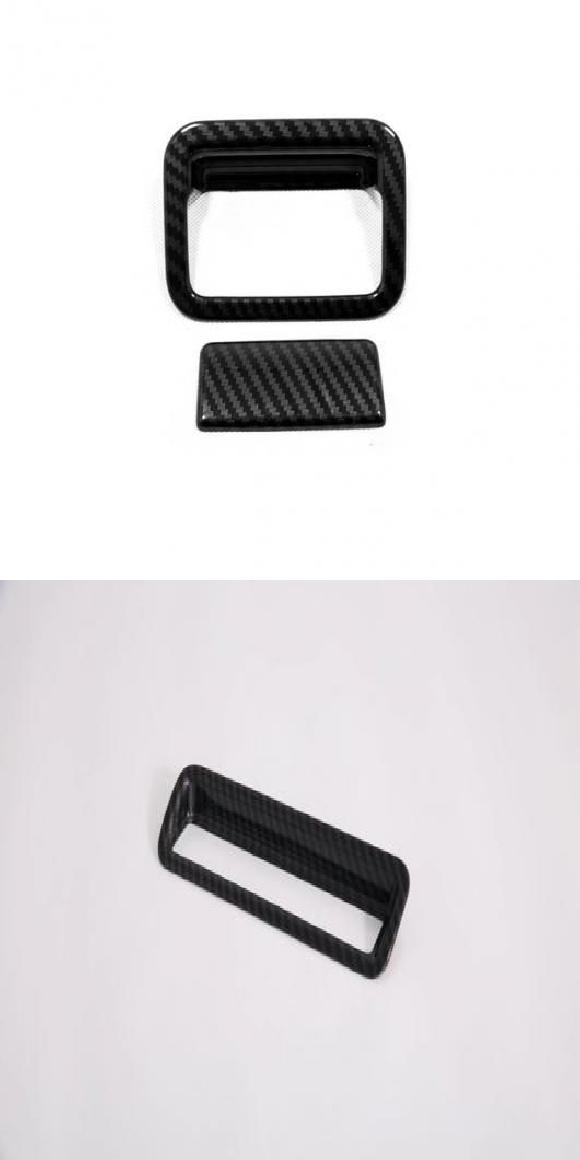 インテリア カーボン 装飾 アクセサリー 適用: トヨタ RAV4 2019-2021 2022 インストルメント コンソール ギア ストレージ ボックス カバー・ヘッドライト スイッチ SR-AA-3226 Interior parts for cars