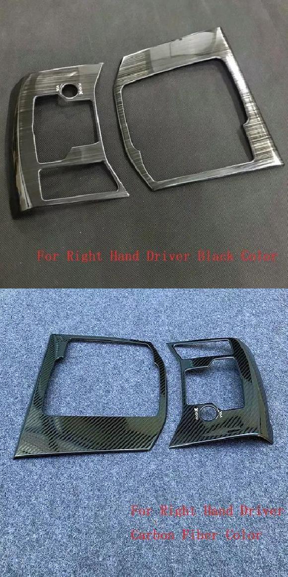 適用: マツダ CX-5 CX5 KF 2017-2023 2024 カーボンファイバー ギア シフト ボックス カバー 右ハンドル用 ブラック 2ピース・右ハンドル用 カーボン ファイバ 2ピース SR-AA-3264 Interior parts for cars