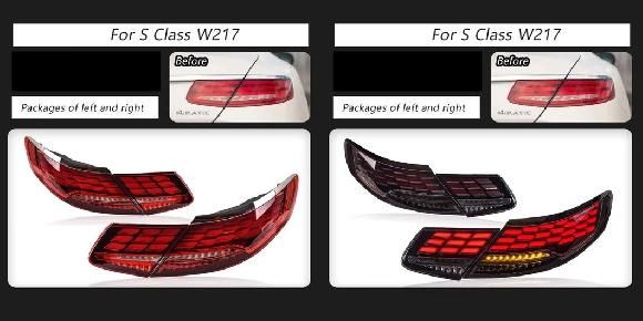 適用: メルセデス ベンツ S-クラス クーペ 2014-2018 W217 LED テール ランプ ダイナミック ターンシグナルライト テールライト アセンブリ レッド・スモーク 1ペア SR-DD-3534 Car light|オートパーツエージェンシー2号店