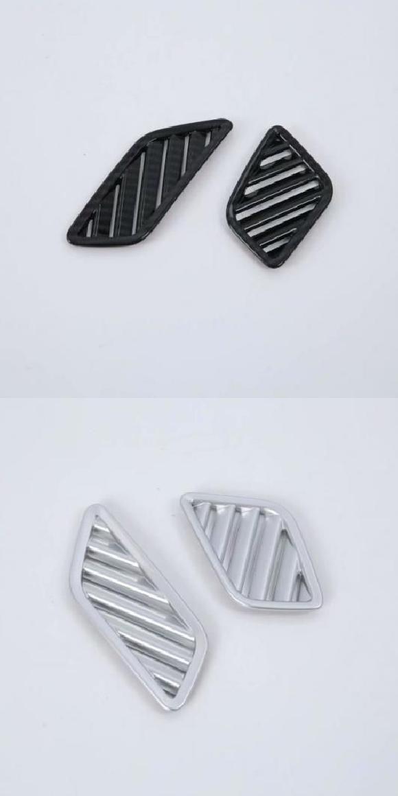 適用: アウディ/AUDI Q5 FY 2018 2019 2020 カーボンファイバー フロント ダッシュボード エアコン 吹き出し口 カバー トリム ABS カーボンファイバー・ABS マット SR-AA-3313 Interior parts for cars