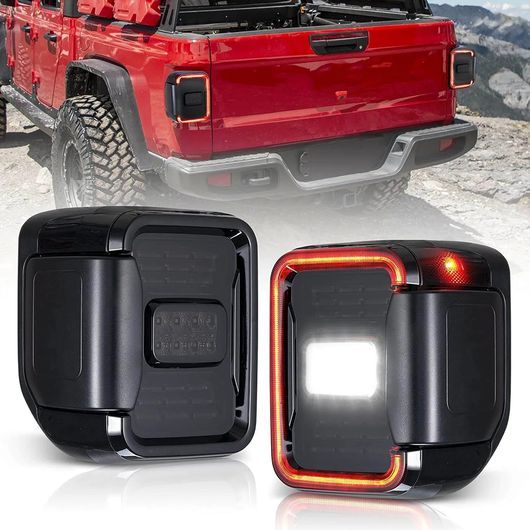 30W 多機能 LED テール ライト 適用: ジープ/JEEP グラディエーター JT スポーツ スポーツ S オーバーランド ルビコン 2020 + IP67 防水 SR-DD-4100 Car light｜オートパーツエージェンシー2号店