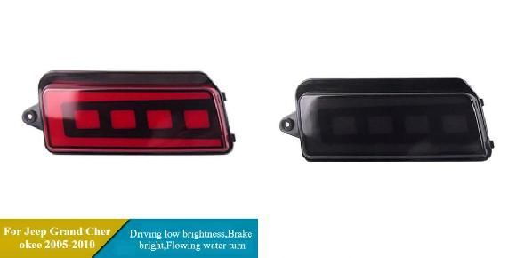 適用: ジープ/JEEP グランドチェロキー 2005 2006 2007 2008 2009 2010 1ペア LED テール リア バンパー ライト ブレーキ フロー ウインカー レッド 1ペア・ブラック 1ペア SR-DD-4153 Car light｜オートパーツエージェンシー2号店 27,606円