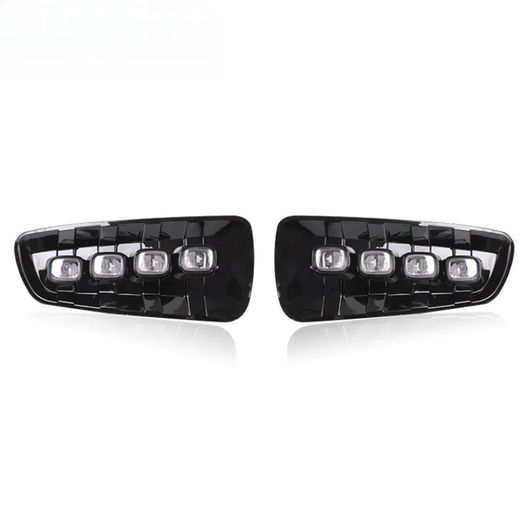 1ペア DRL LED デイタイム ランニング ライト 適用: フォード/FORD ラプター F150 F-150 2009-2014 ダイナミック ウインカー フォグ ライト アセンブリ デイライト ホワイト イエロー SR-DD-4179 Car light｜オートパーツエージェンシー2号店