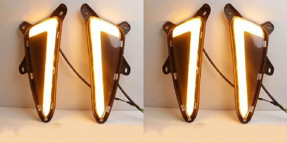 適用: トヨタ CHR イゾア 2017-2019 LED デイタイム ランニング ライト フォグ ライト ダイナミック タイプB CHR 17-19・タイプB イゾア 17-19 ホワイト イエロー ブルー SR-DD-4223 Car light｜オートパーツエージェンシー2号店