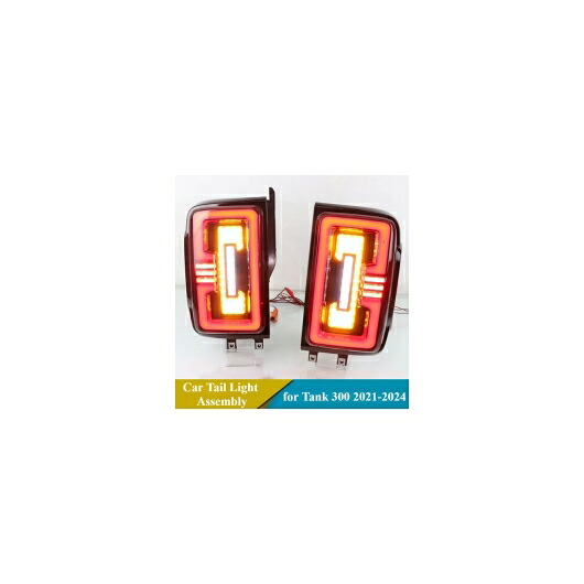 テールライト アセンブリ 適用: タンク 300 2021-2024 LED テールライト デイタイム ランニング ライト ダイナミック ウィンカー 1ペア SR-DD-4205 Car light｜オートパーツエージェンシー2号店