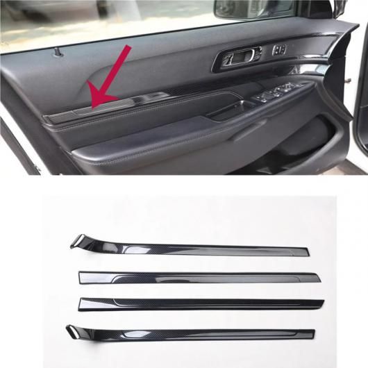 適用: フォード/FORD エクスプローラー 2016 2017 2018 ABS カーボンファイバー ギア シフト パネル カバー トリム インテリア ウインドウ ドア ギア インナー ドア ストリップ パネル SR-AA-3422 Interior parts cars