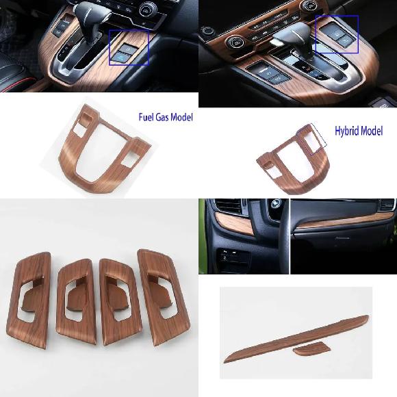 適用: ホンダ CRV CR-V 2017 2018 2019 2020 2021 2022 木目調 インテリア アクセサリー 装飾 カバー トリム フレーム ギア パネル フル モード～インストルメント ストリップ SR-AA-3418 Interior parts for cars｜オートパーツエージェンシー2号店