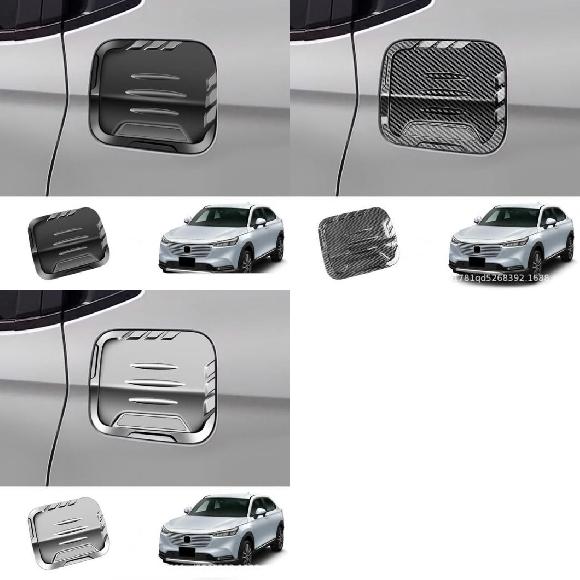 アクセサリー 適用: ホンダ ベゼル/ヴェゼル HEV HRV 2021 2022 フューエル タンク カバー ガス ボックス キャップ オーバーレイ トリム パネル ABS ABS ブラック～ABS クローム SR-AA-3446 Exterior parts for cars