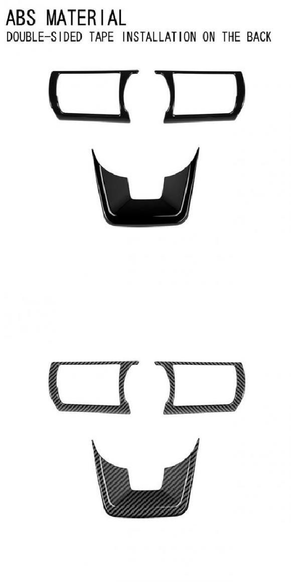 適用: 日産 セレナ C28 2022 2023 ABS ブラック ステアリング ボタン カバー トリム 装飾 パネル スイッチ ステッカー インテリア ABS ブラック・ABS カーボンファイバー SR-AA-3470 Interior parts for cars｜オートパーツエージェンシー2号店