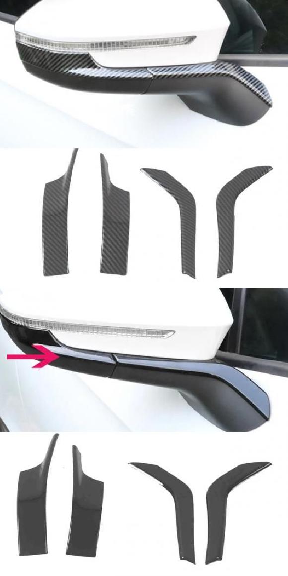 適用: フォルクスワーゲン/VOLKSWAGEN ID.4X ID4 ID.4 CROZZ 2021-2023 ABS ブラック ビュー サイド ドア ミラー カーボンファイバー A モデル・ABS ブラック A モデル SR-AA-3475 Exterior parts for cars
