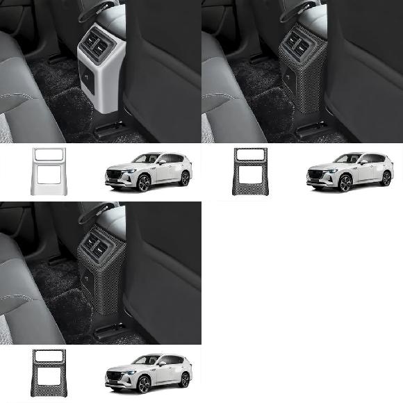 左ハンドル用 右ハンドル用 適用: マツダ CX60 CX 60 2022 2023 2024 ABS カーボン リアシート エア コンディション アウトレット ABS マット C～ABS カーボンファイバー C SR-AA-0257 Interior parts for cars