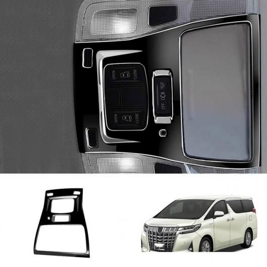 右ハンドル用 適用: トヨタ アルファード ヴェルファイア 30シリーズ 2015-2020 2021 ABS ブラック インテリア アクセサリー ウインドウ ハンドブレーキ ボタン カバー フロント 読書灯 SR-AA-3514 Interior parts for cars