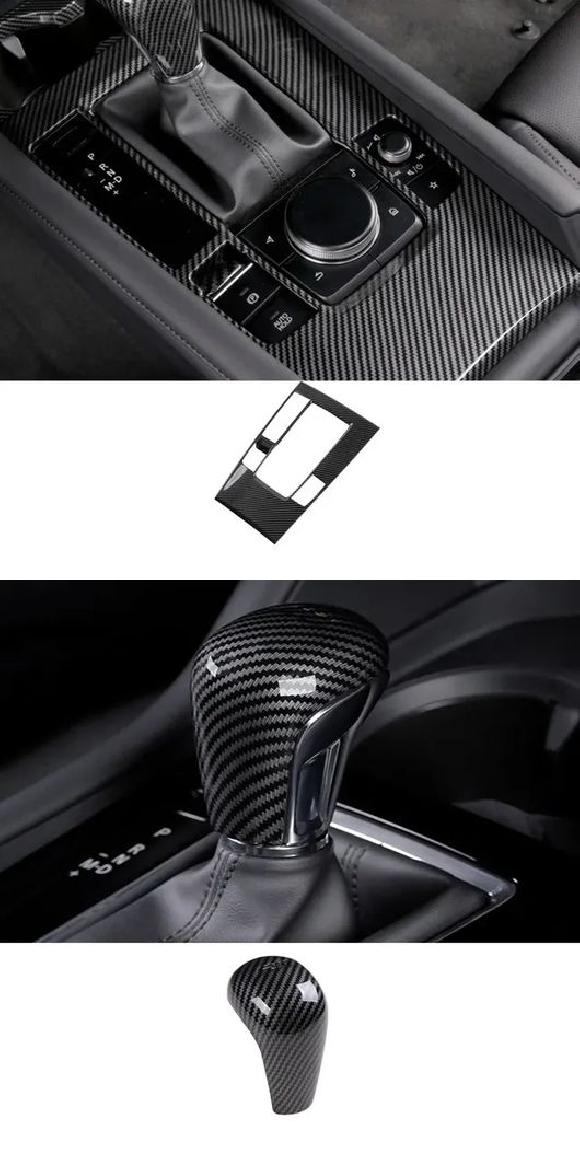 適用: MAZDA3 アクセラ 2019-2022 2023 ABS ウインドウ スイッチ ボタン カバー ギア シフト パネル トリム インテリア 装飾 ギア シフト 左ハンドル用・ギア シフト ノブ SR-AA-3529 Interior parts for cars|オートパーツエージェンシー2号店