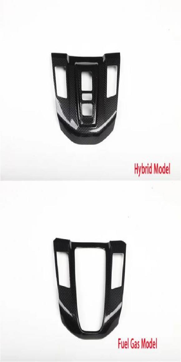 右ハンドル用 適用: ホンダ C-RV CRV 2017-2021 カーボンファイバー インナー アクセサリー ギア シフト パネル 通気口 ハイブリッド ギア パネル・フューエル ギア パネル SR-AA-3580 Interior parts for cars